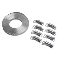304 Stainless Steel Worm Clamp Hose Clamps with Fasteners Suitable For DIY Adjustable Use