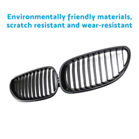 Gloss Black Front Grille Grill Suitable For BMW E60 E61 5 Series 2003-2010