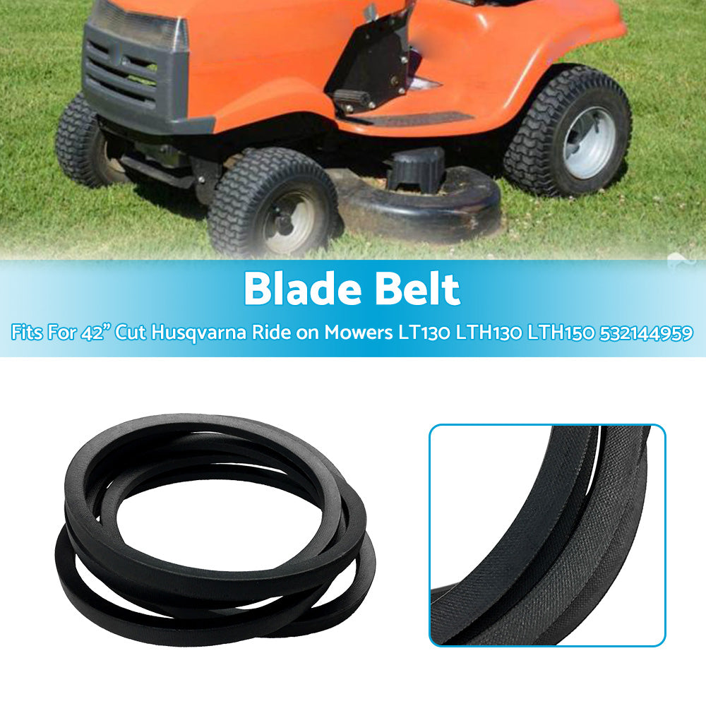 {{ Blade Belt For 42inch Cut Husqvarna Ride on Mowers LT130 LTH130 LTH150 532144959 }} - Buy Car Parts Online at {{ Kaka Auto Parts }}.