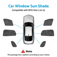 {{ Magnetic Car Rear Port Window Sun Shade Blind Mesh Suitable For BYD Atto 3 22-24 }} - Buy Car Parts Online at {{ Kaka Auto Parts }}.
