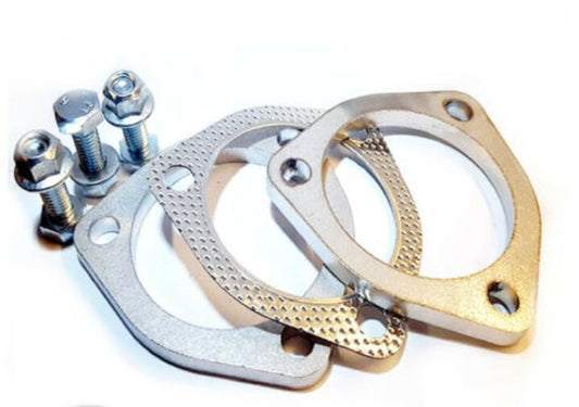 Universal Exhaust Flange Plate Set Stainless Steel 76mm - 3in 111mm 9mm