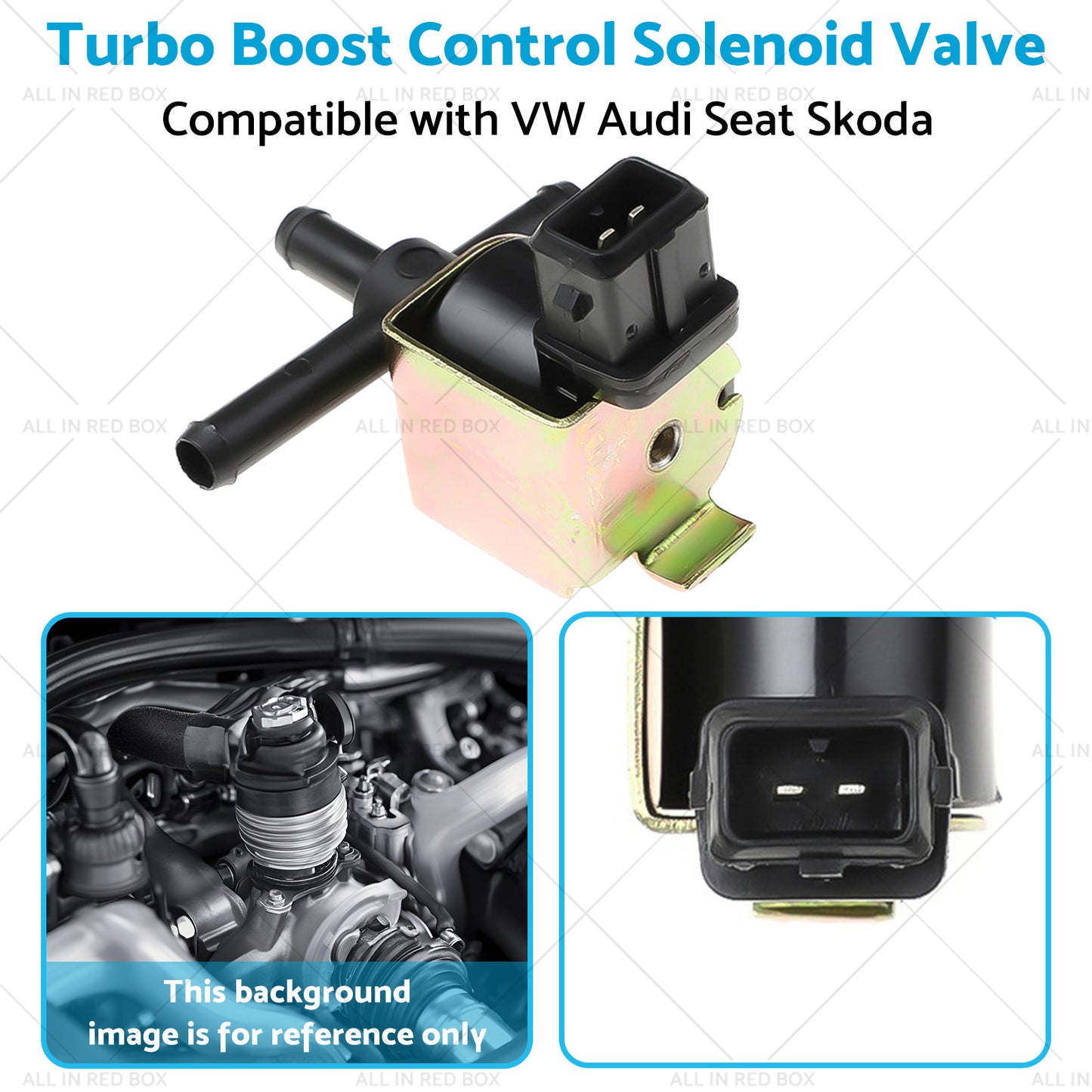 {{ Turbo Boost Control Solenoid Valve Suitable for VW Audi Seat Skoda 058906283C }} - Buy Car Parts Online at {{ Kaka Auto Parts }}.