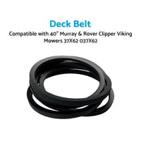 {{ Deck Belt Suitable For 40inch Murray  and  Rover Clipper Viking Mowers 37X62 037X62 }} - Buy Car Parts Online at {{ Kaka Auto Parts }}.