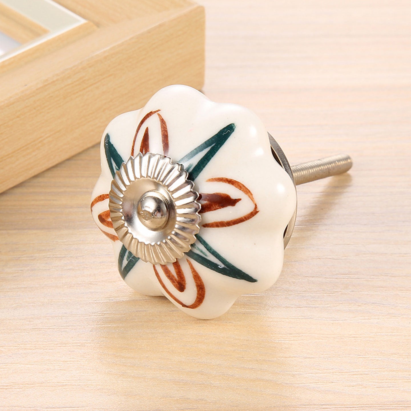 {{ 6 Pcs Cupboard Door Knobs Handles Drawer Pull Vintage Ceramic Knob Shabby Chic }} - Buy Car Parts Online at {{ Kaka Auto Parts }}.