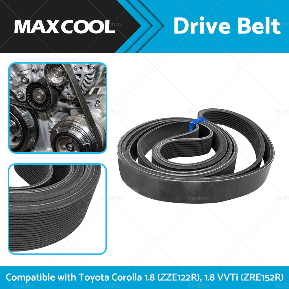 {{ Ribbed Belt 6PK1810 Suitable for Toyota Corolla 1. 8 ZZE122R 1. 8VVTi ZRE152R }} - Buy Car Parts Online at {{ Kaka Auto Parts }}.