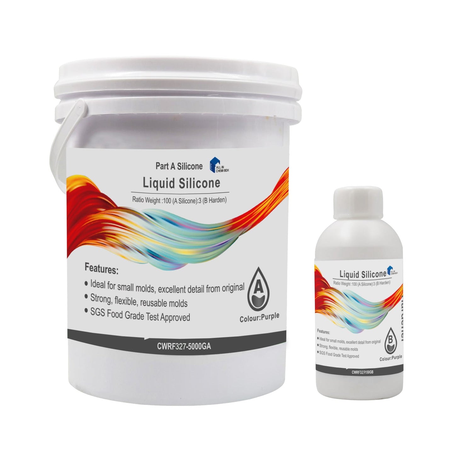 {{ SH25 Liquid Silicone Mold Rubber Mould Making Kit 100:3 Mix - 5Kg 10Kg White }} - Buy Car Parts Online at {{ Kaka Auto Parts }}.