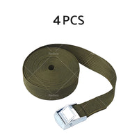 {{ 2/4pcs Metal Buckle Cam Tie Down Strap Heavy Lugga Cargo Ratchet Lashing Rope 2M }} - Buy Car Parts Online at {{ Kaka Auto Parts }}.