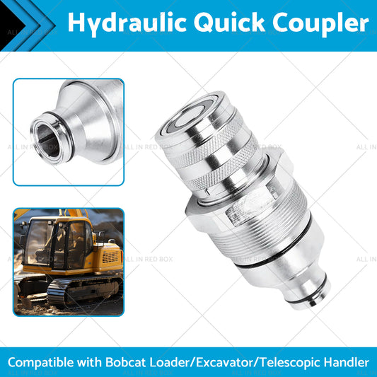 Female Hydraulic Coupler Flat-Faced Quick Connect 48mm Suitable For Bobcat 7246802 FFH