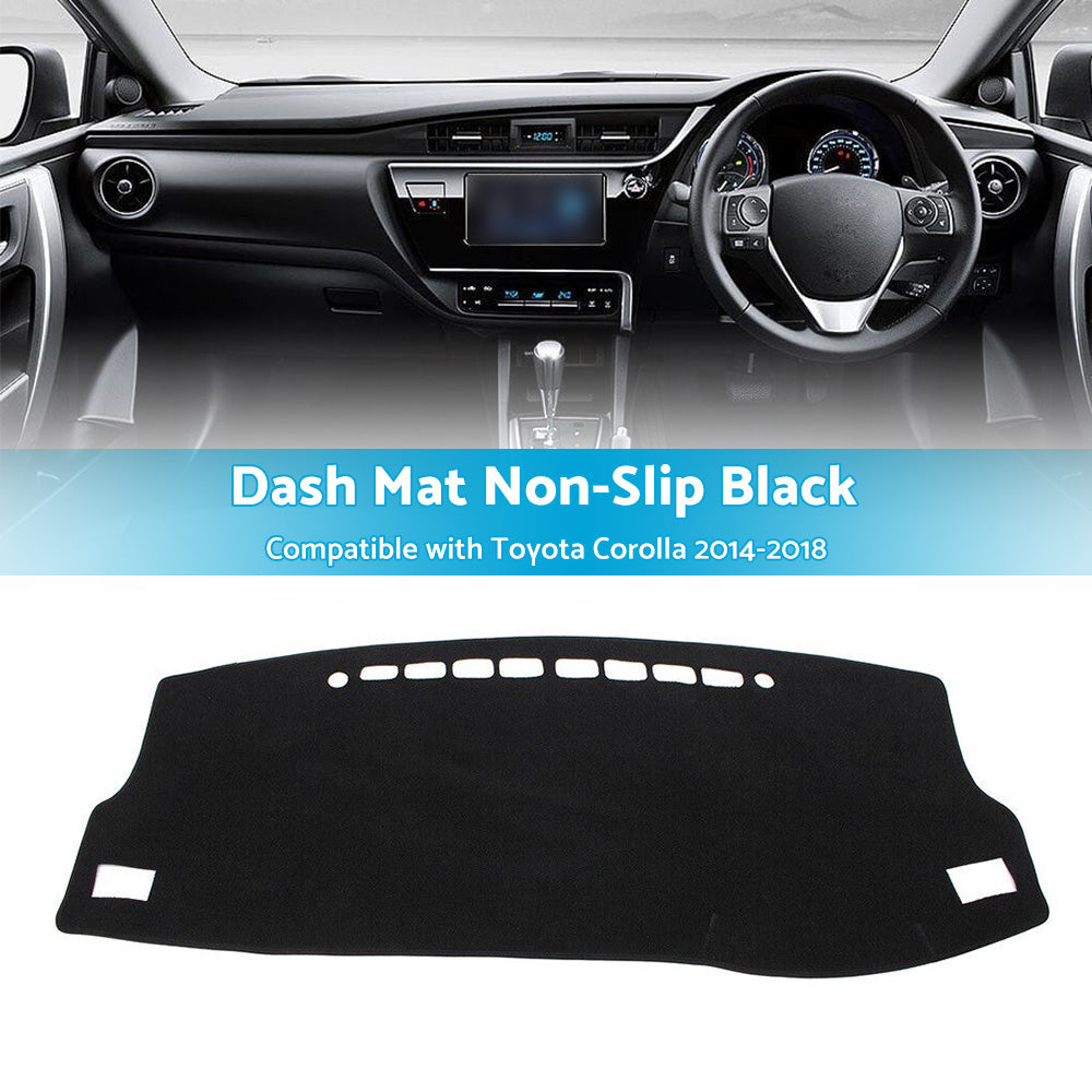 {{ Dash Mat Suitable For Toyota Corolla 2014-2018 Hatch Dashboard Cover Black }} - Buy Car Parts Online at {{ Kaka Auto Parts }}.