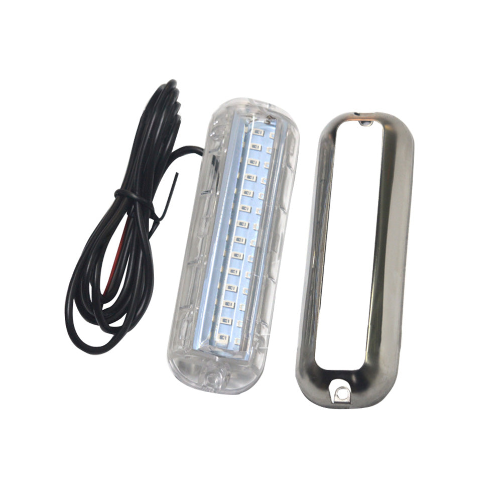 42LED Boat Underwater Light Pair Stainless Steel Suitable For Marine Boat Pontoon Transom