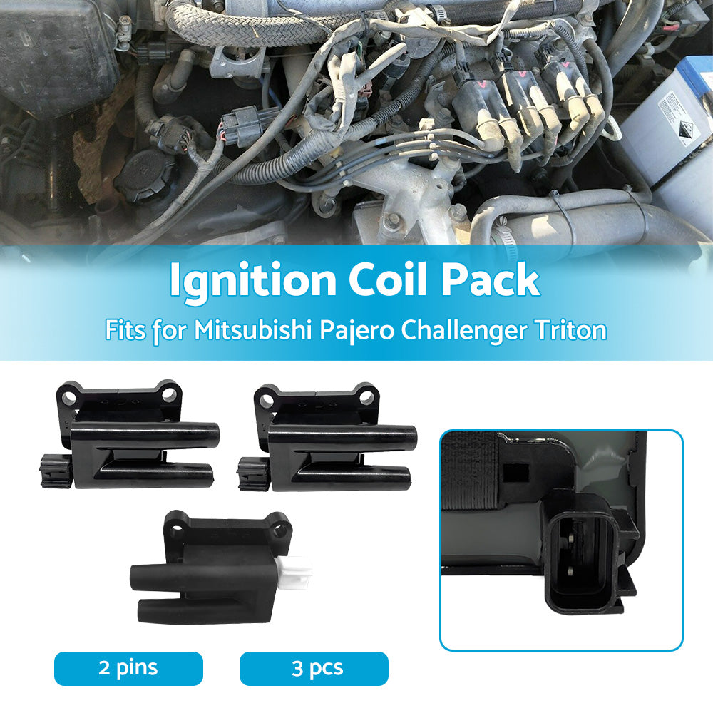 {{ 3x Ignition Coil Pack for Mitsubishi Pajero NL NM NP Challenger Triton MK ML }} - Buy Car Parts Online at {{ Kaka Auto Parts }}.