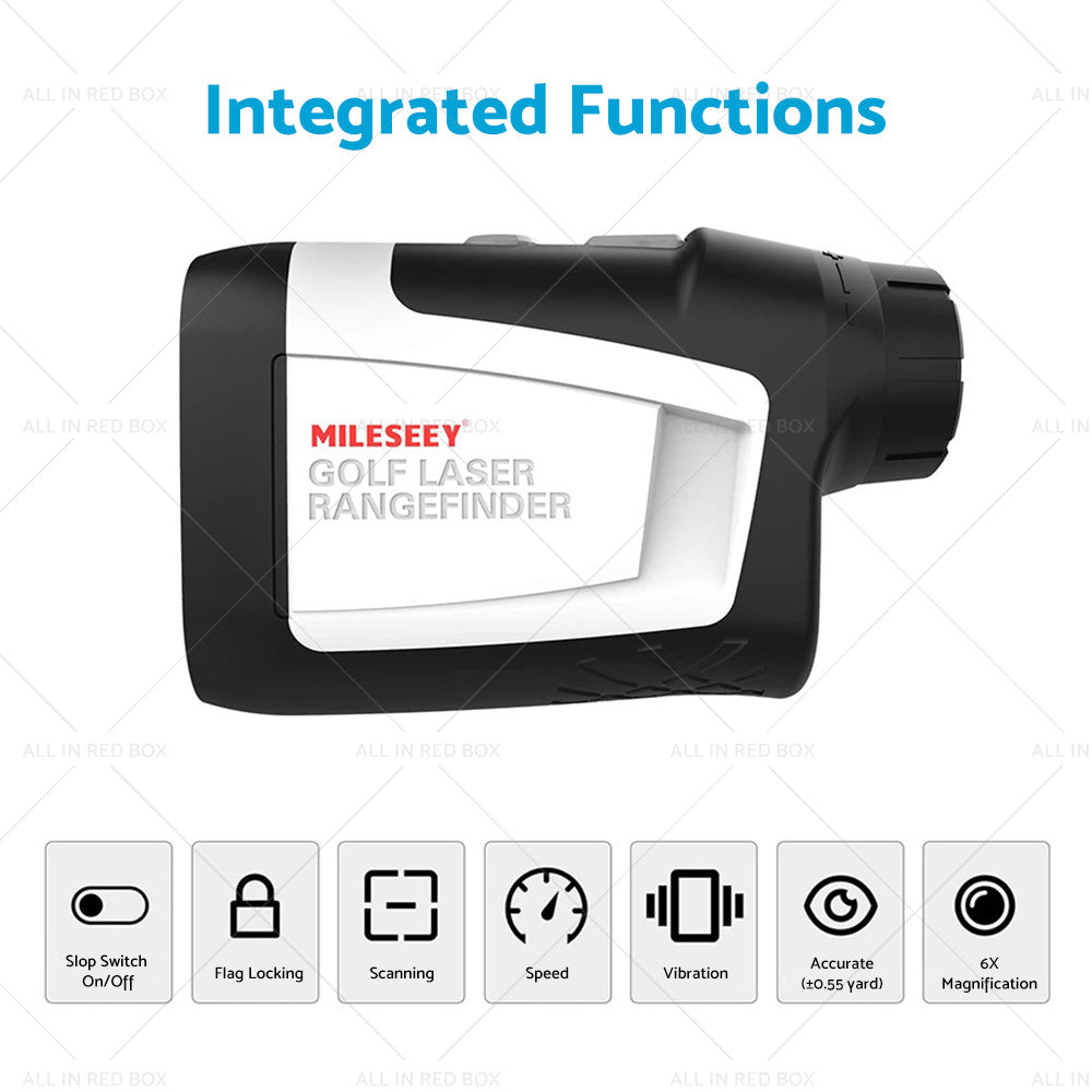 {{ Mileseey 600M Golf Laser Range Finder with Slope On Off Flagpole Lock Vibration }} - Buy Car Parts Online at {{ Kaka Auto Parts }}.