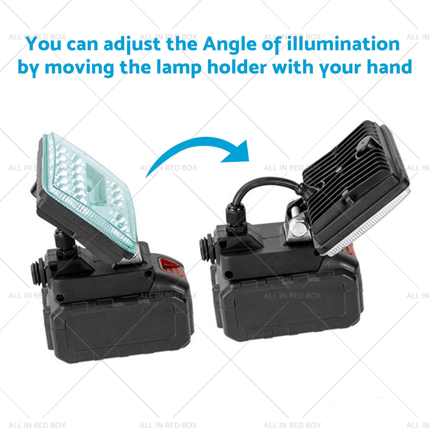 {{ 18V 4in LED Work Light Torch Camping Flashlights 2USB Suitablefor Makita Battery }} - Buy Car Parts Online at {{ Kaka Auto Parts }}.