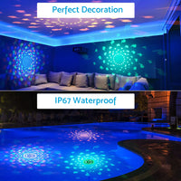 Floating Underwater LED Disco Light Glow Show Lamp Suitable For Swimming Pool, Tub & Spa