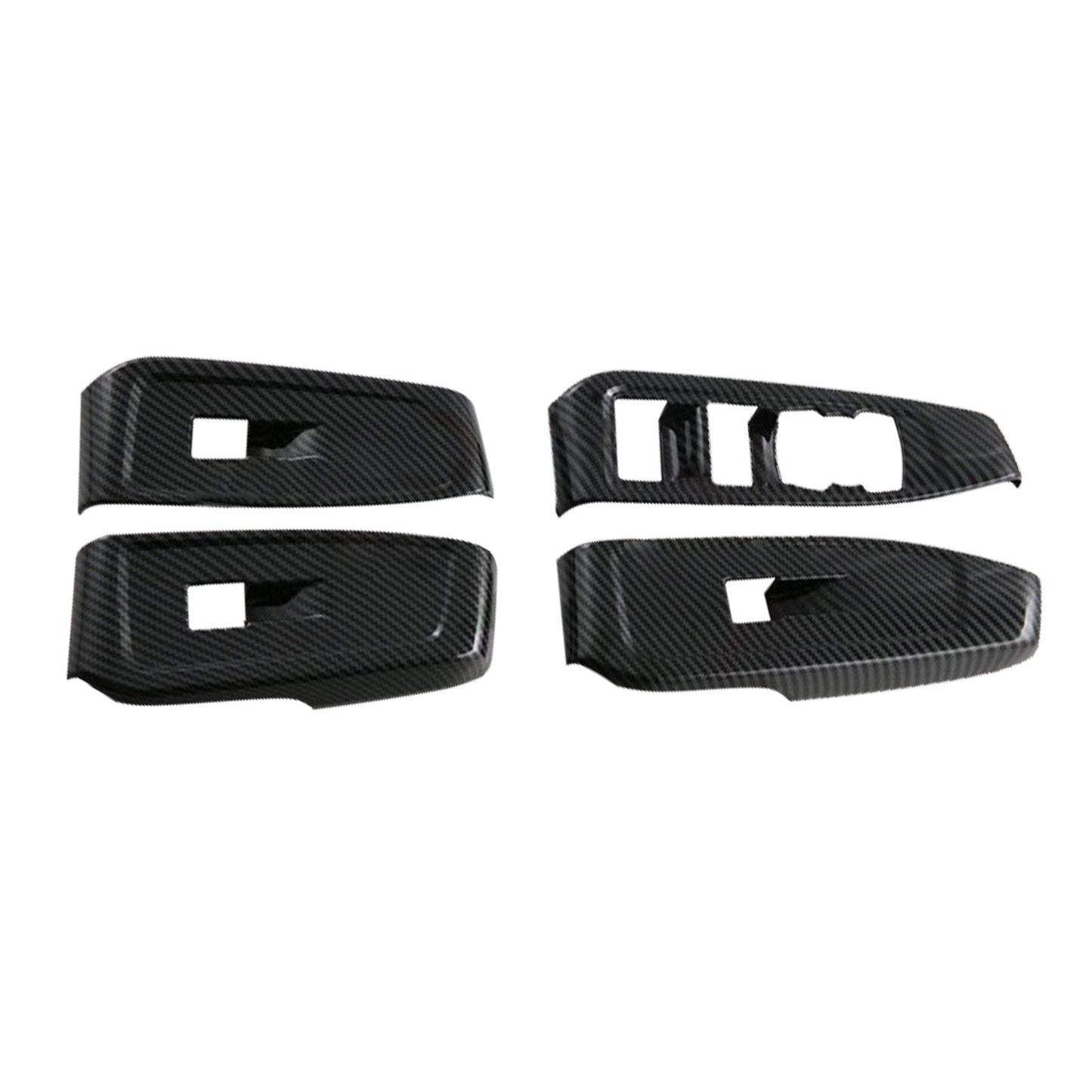 4x Carbon Car Window Control Panel Switch Cover Suitable For Ford Ranger