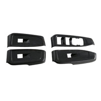 4x Carbon Car Window Control Panel Switch Cover Suitable For Ford Ranger