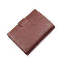 RFID Blocking Slim Leather Trifold Wallet With Credit Card Holder Suitable For Men