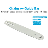 24'' 3/8 058 84DL Chainsaw Guide Bar Suitable For Husqvarna 61 160 162 180 181