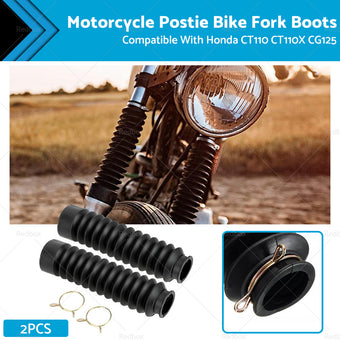 compare product 2PCS Postie Bike Fork Boots Boot Gaiter Suitable For Honda CT110 CT110X CG125