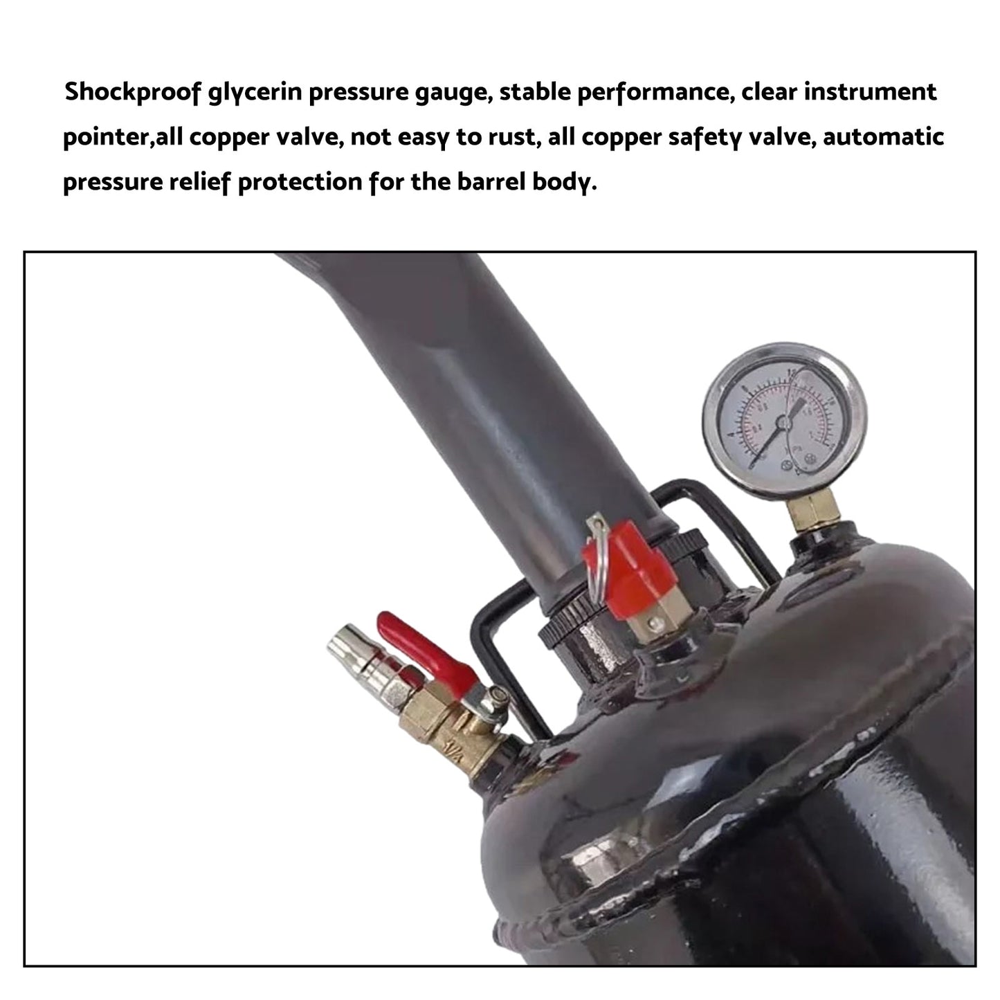 8L Air Tank Tyre Inflator Bead Seater Blaster Booster Tool