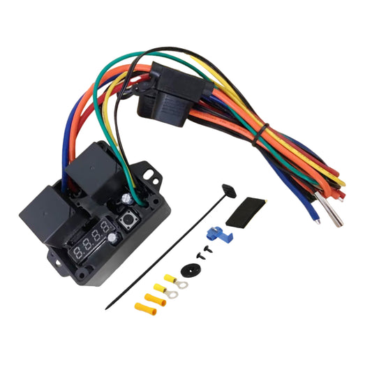 {{ Dual Electric Radiator Fan Adjustable Thermostat Temperature Controller }} - Buy Car Parts Online at {{ Kaka Auto Parts }}.