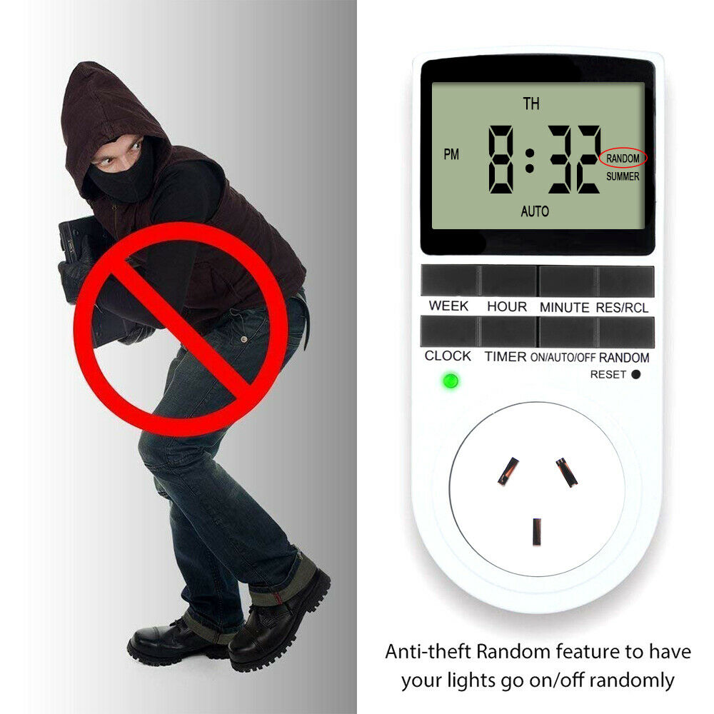 {{ 2Pcs 240V LCD Digital Timer Switch Automation Socket Electric Programmable Power }} - Buy Car Parts Online at {{ Kaka Auto Parts }}.