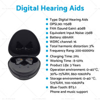 {{ Digital Hearing Aids Severe Hearing Loss Rechargeable Bluetooth Sound Amplifiers }} - Buy Car Parts Online at {{ Kaka Auto Parts }}.