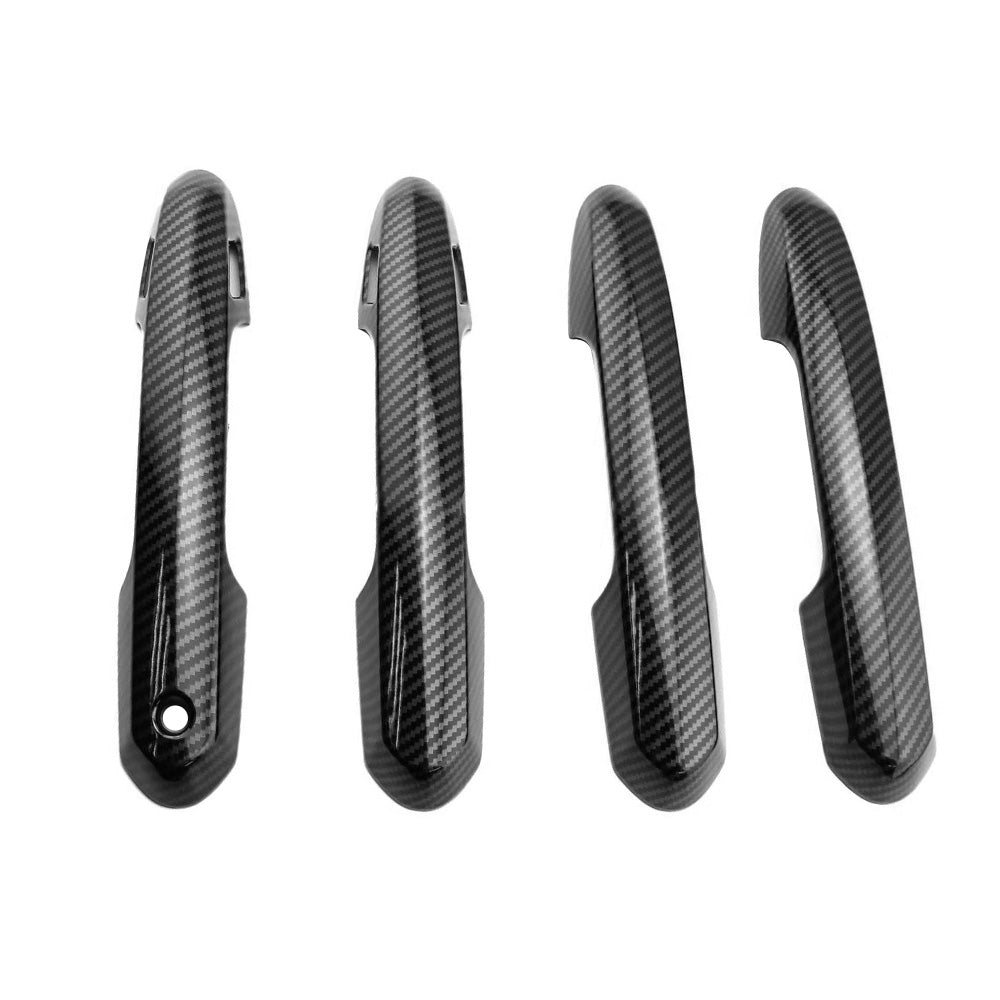 Carbon Fiber Door Handle Cover + Surrounds Suitable For Toyota RAV4 Hybrid Edge 2019-2023