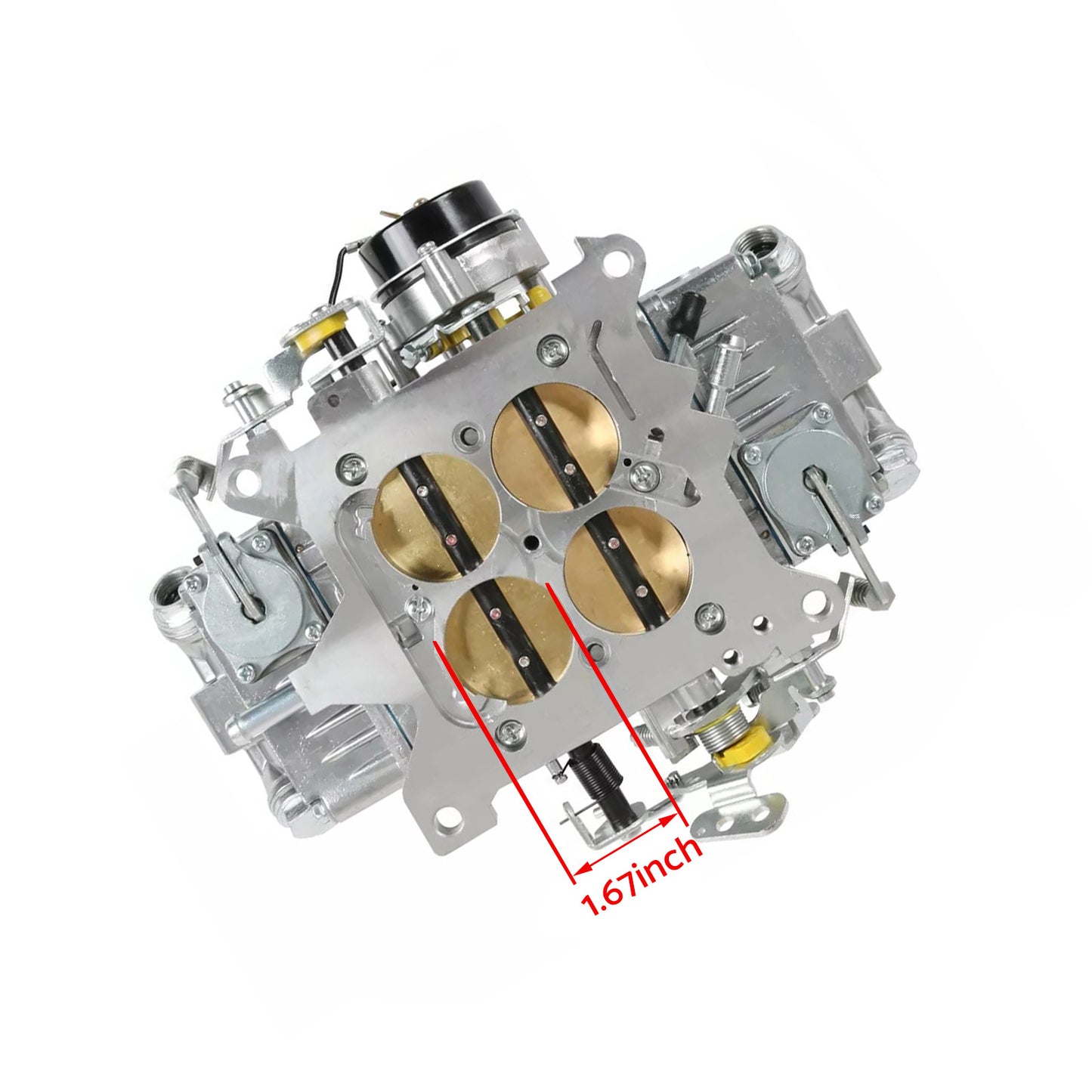 4 Barrel 650 CFM Double-Pumper Carburetor With Electric Choke Suitable For BR-67255