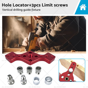 compare product Drill Bit Vertical Pocket Hole Jig Dowel Drill Guide Self Centering Woodworking