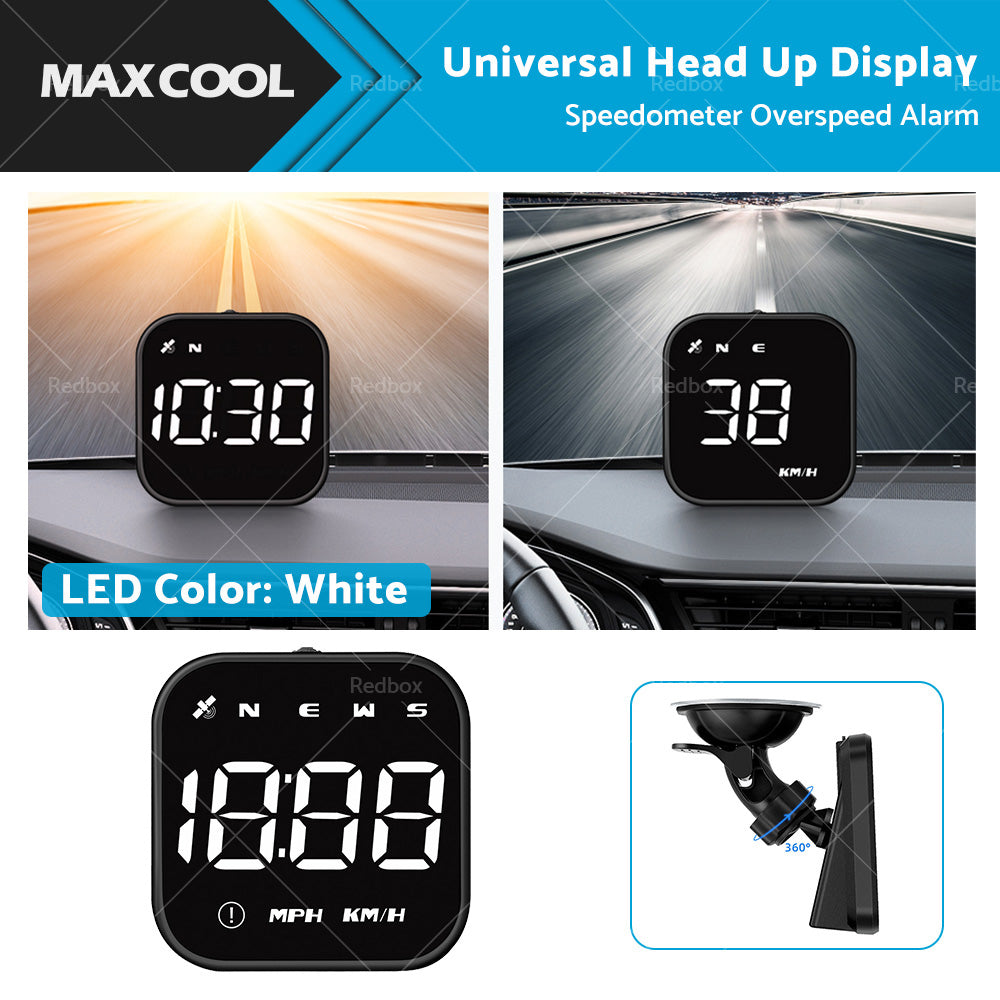 {{ HUD Head Up Display Car LED Digital GPS Speedometer Universal Overspeed Alarm }} - Buy Car Parts Online at {{ Kaka Auto Parts }}.