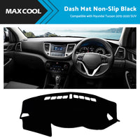 Dashboard Cover Dash Mat Non-Slip Black Suitable For Hyundai Tucson 2015–2020 SUV