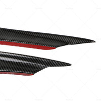 {{ 4x Carbon Fiber Car Bumper Fin Canard Splitter Diffuser Valence Spoiler Lip }} - Buy Car Parts Online at {{ Kaka Auto Parts }}.