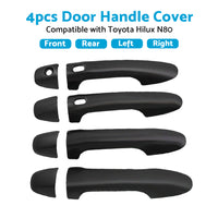 {{ 4PCS Door Handle Cover Matte Black Suitable For Toyota Hilux N80 2015-2021 }} - Buy Car Parts Online at {{ Kaka Auto Parts }}.