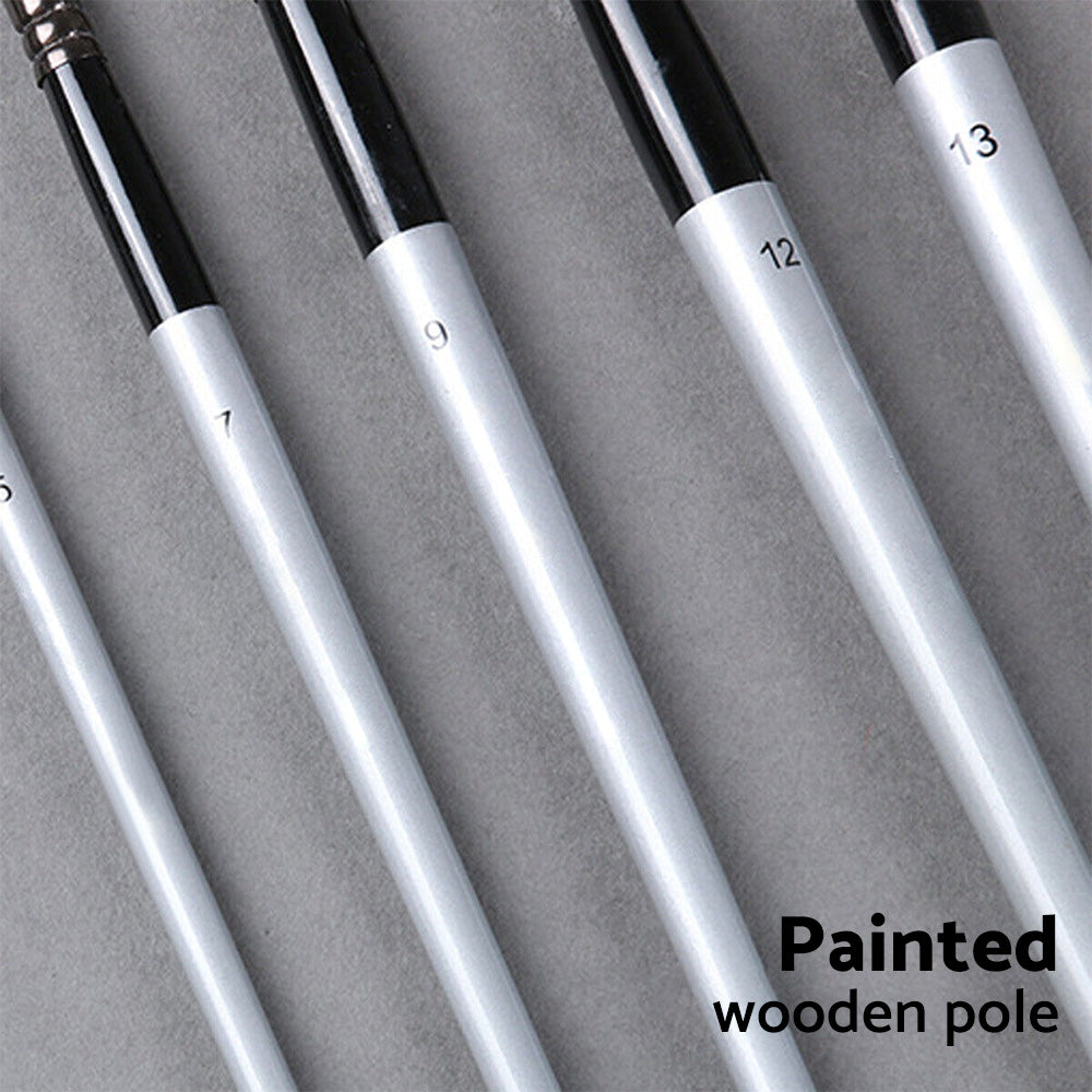 Artist Paint Brush Set 19x Suitable For Watercolour, Acrylic, and Oil Painting with Sponge Brushes