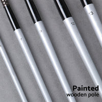 Artist Paint Brush Set 19x Suitable For Watercolour, Acrylic, and Oil Painting with Sponge Brushes