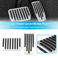 {{ Foot Pedals Aluminum Pads Cover Accessories Suitable for Tesla Model Y Model 3 }} - Buy Car Parts Online at {{ Kaka Auto Parts }}.
