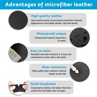 4x Black Leather LH RH Door Armrest Panel Cover Suitable For VW Jetta Golf MK5