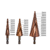 Cobalt Steel Step Cone Drill Bit Hole Cutter 4-12/20/32mm for Stainless Steel