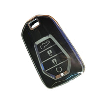 TPU 4-Button Car Remote Key Fob Cover Suitable For Isuzu D-MAX / MU-X MUX Black