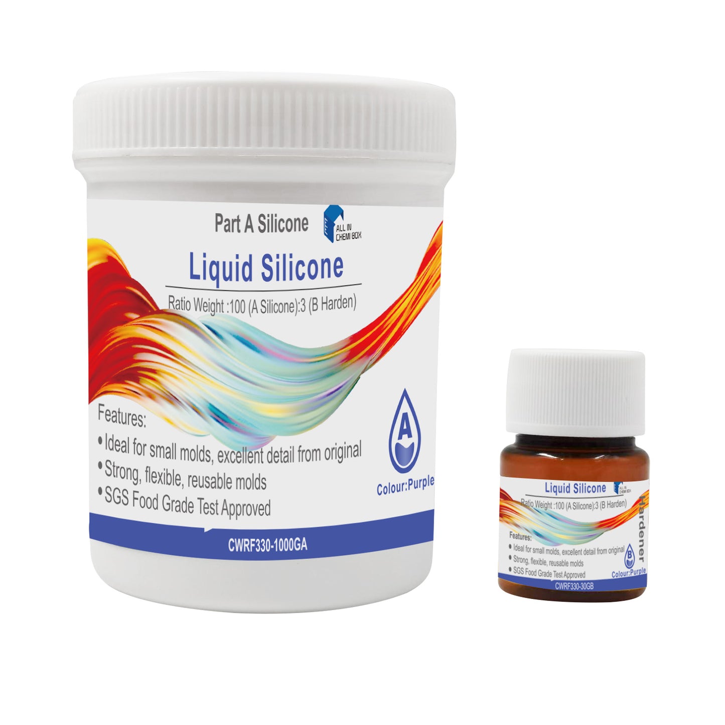 {{ SH25 Liquid Silicone Rubber Mould Making Kit 100:3 Mix - 1Kg 5Kg 10Kg Purple }} - Buy Car Parts Online at {{ Kaka Auto Parts }}.