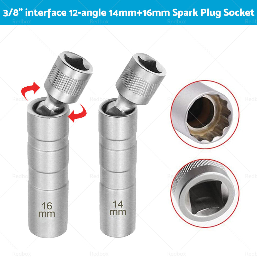 {{ 14/16 MM Thin Wall Magnetic Swivel Spark Plug Socket 12Point Removal Tools }} - Buy Car Parts Online at {{ Kaka Auto Parts }}.