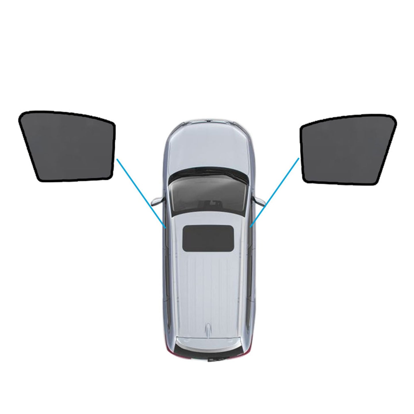 {{ Magnetic Mesh Sun Blind Shades Suitable for Audi Q5 FY 2017-2025 On Front Rear }} - Buy Car Parts Online at {{ Kaka Auto Parts }}.