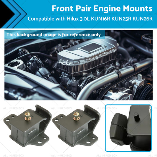 {{ Front Pair Engine Mounts Suitable for Hilux 3. 0L KUN26R KUN16R KUN25R 05-16 }} - Buy Car Parts Online at {{ Kaka Auto Parts }}.