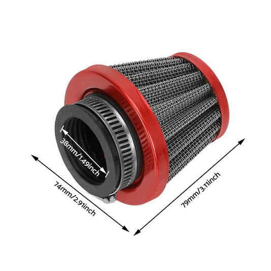 38mm Air Filter Pod Cleaner Suitable For 110cc / 125cc Motorcycle Pit Dirt Bike Engine