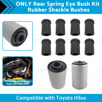 {{ Rear Spring Eye Bush Kit Rubber Shackle Bushes Suitable for 91-04 Toyota Hilux }} - Buy Car Parts Online at {{ Kaka Auto Parts }}.