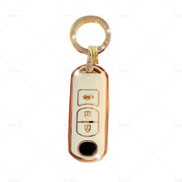 {{ Beige TPU Car Remote Key Fob Case Cover Fits For Mazda 2 3 5 6 CX-3 CX-5 CX-7 }} - Buy Car Parts Online at {{ Kaka Auto Parts }}.