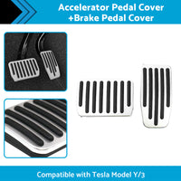 {{ Foot Pedals Aluminum Pads Cover Accessories Suitable for Tesla Model Y Model 3 }} - Buy Car Parts Online at {{ Kaka Auto Parts }}.