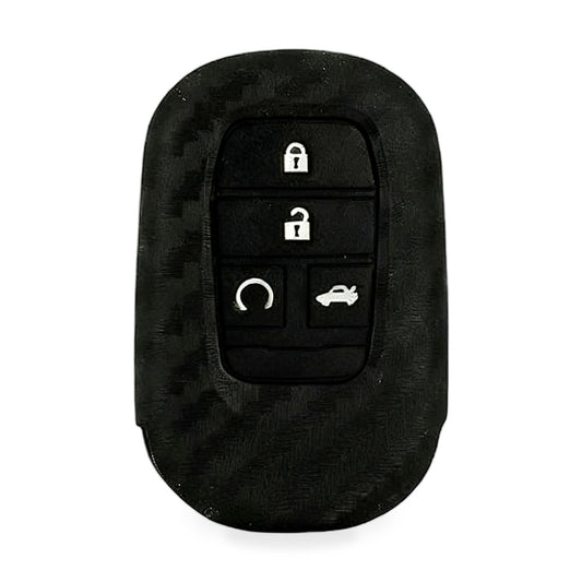Carbon Fiber Silicone Key Fob Case Suitable for Honda Civic 2022 11th Gen