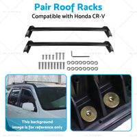 {{ Pair Suitable For Honda CRV 2002-2006 Cross Bar Roof Rack Black }} - Buy Car Parts Online at {{ Kaka Auto Parts }}.